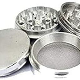 Red Crusher 42mm 4-Layer Design, Aesthetic Kitchen Tool for Herbs & Spices Herb Crusher-image-7