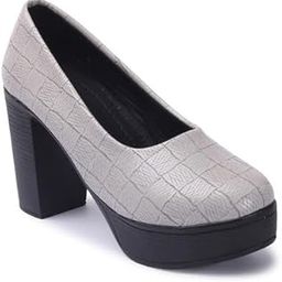 Women's Textured High Heel Pump DNNPPN28-P-image-53