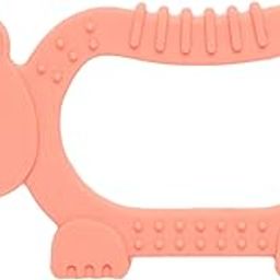 Babykins Animal Silicone Baby Teethers – Soft & Safe BPA-Free Teething Toys – Easy to Hold, Freezer Safe – Rhino, Lion & Rabbit Designs (Rhino)-image-65