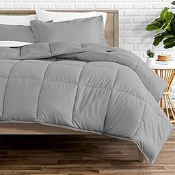 Rajasthan crafts Soft Microfibre Comforter Blanket Lightweight Reversible Quilt Duvet All Weather, 200 GSM Single Bed, Light Grey Color-image-2
