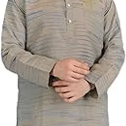 voniry Men's Traditional Cotton Kurta, Long Sleeve, Mandarin Collar, Regular Fit-picture-25
