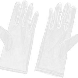 CALANDIS Fashion Bride Wedding Gloves Thin Wrist Length Costume Accessories White-31
