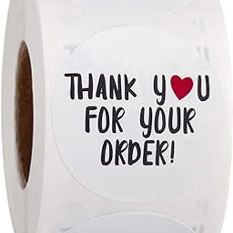 Store2508 Thank You Stickers Large 2 Inch Diameter Small Business Stickers Thank You for Your Order Sticker-image-93
