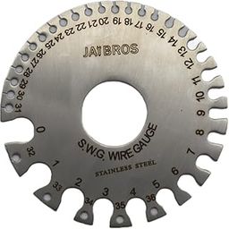 Jaibros Round Wire Gauge Standard Micro Meter Plate for Measuring-15