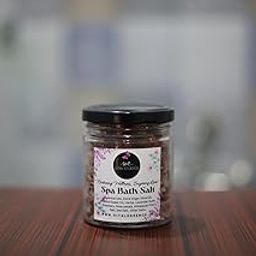 Spa Bath Salt with Epsum salts, Himalayan Pink Salts, Rosemary, Lavender buds, Rose petals & Essential Oils, Sweet Almond Oil, Extra Virgin Olive Oil || 150 gm-14