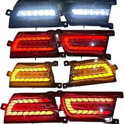 K D Rear Reflector Led Brake Light With Indicator Matrix +Scaning/3D Bumber Drl Back Compatible Scorpio N 2022 Onwards 1-Set (Four Funcation) PAIR-image-11