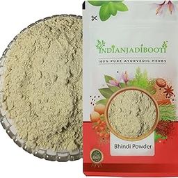 IndianJadiBooti Bhindi (Powder) - Dry Lady Finger Powder - Okra Powder (100 Grams)-30