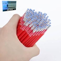 Heat Erasable Red (Pack of 50) Fabric Pen Refills for Tailoring, Sewing & Embroidery | Thermal Ink for Cloth Marking | Compatible with MMC-420 Pens-image-46
