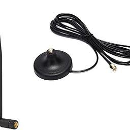 NBR 5dBi Rubber Duck Whip Antenna with Magnetic Mount Base 3 Meter RG174 Extension Cable SMA Male Connector Omni WiFi Wireless Network for IP Camera, Video Survellance, Monitor-picture-29