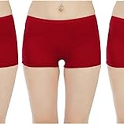 Combo Pack of 3 Pure Cotton Seamless Plain Solid Boyshort Panties for Women Underwear Briefs Low-Waist Boyshorts Stylish Undergarments | Boy Shorts for Girls-image-70