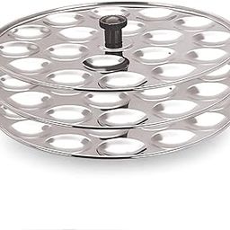 Dynore Stainless Steel Small/Mini Idli Maker 3 Plate Stand/Pot,Makes 54 Mini Idlis at Once. (Silver) (18x3)-image-44