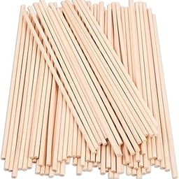 Generic 8 Inch Round Hardwood Craft Sticks, 100 Pieces-10