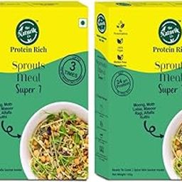 The Naturik Co Ready to Cook Sprouts with Spice Mix - 120g (Pack of 2), 3x Protein and High in Fiber, Super 7 Mixed Sprouts Moong, Moth, Lobia, Masoor, Ragi, Alfalfa, Kulthi | As Seen On Shark Tank-image-99
