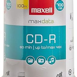 Maxell 648200 CD-R 700 100PC Recordable Discs 48X 700MB 80 Min Spindle 100 Pk-image-22