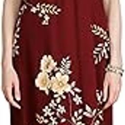 Premium Rayon Sleeveless Nighty for Women with Floral Print | Soft Ankle Length Nightdress for Women (Rayon Sleeveless 852)-image-35