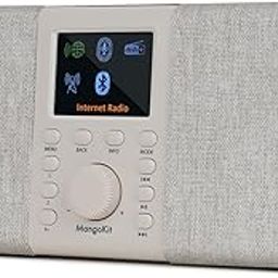 SR20 Stereo Smart Internet Radio with WiFi,Podcast Player, Bluetooth Speaker,Portable FM Radio,Mains and Battery Powered Radio,Color Display,Dual Alarms, Presets,App Control-Walnut-9