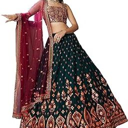Women's Faux Georgette Embroidery Lehenga Choli with Dupatta | Bridal Wedding Lehenga Choli for women-picture-27