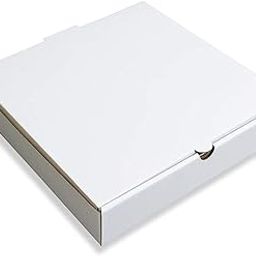 MALANI STORE Kraft Corrugated Pizza Boxes Pizza Paperboard Box Disposable Take Out Containers to Go Box for Restaurants Delivery Takeout (Pack of 100, White(8 Inch))-image-62