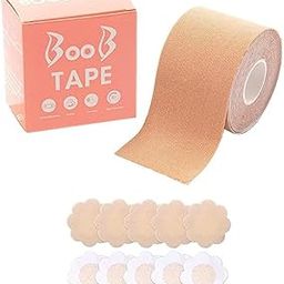 Boob Tape with 10pcs Nipple Cover & 36pcs Fashion Tape Double Sided Body Tape Adhesive Strapless Bra & Heavy Breast Support - Boobs Tape for Women Clothes Multicolour-image-47