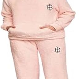 Women's and Men's Wool Blend Fleece Long Sleeve Pullover Hoodies Set Full Length Winter Nightwear Nighty Pajama and top Set Tracksuit Gym Suit Night Suit Set Size: (L-XXL)-image-23