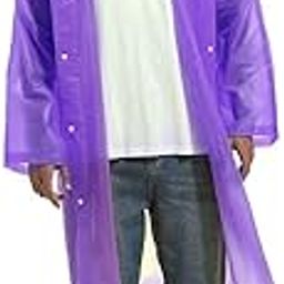 Casual Solid Men Raincoat (Raincoat EVA_Purple M_3XL)-image-74