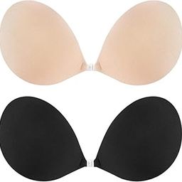 Push up Strapless Self Invisible Silicone Bra for Backless Dress-98