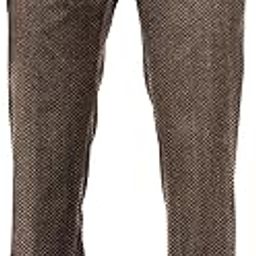 Men's Unstitched Brown Herringbone Trouser Fabric-10