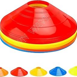 Agility Soccer Training Cones – Set of 20 Multicolor Flexible Marker Cones for Sports, Football, Kids, Running, Fitness & Speed Drills | 20cm Size | Durable & UV Resistant Cones-image-83