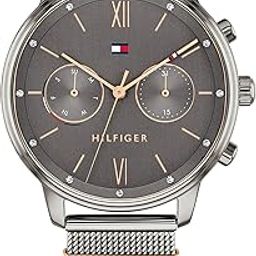 Tommy Hillfiger Quartz Grey Dial Grey Stainless Steel Strap Watch for Women-image-22