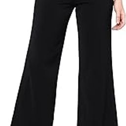 Slim Women Boot Cut Trousers - Soft Terrycot Fabric with Invisible Side Zip- HIGH Rise- Black/Rosewood/White Color- Non Stretch- Waist Size (2XS) 24" / (XS) 26" / (S) 28" / (M) 30" inches-image-71