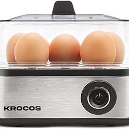 2-in-1 Stainless Steel Egg Boiler & Poacher | Boils 8 Eggs, Poaches 4 Eggs, Steams Vegetables | 3 Boiling Modes, 500W Power, Transparent Lid, Auto Turn-Off, Silver-12