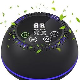 Rddmen 3-in-1 Ozone Machine Odor Removal with 10000mAh Battery, Air Purifier for Pets, Smoke, Home, Closet, Toilet-image-9