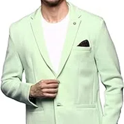 showoffff Men's Single Breasted Slim Blazer-picture-39