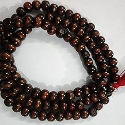 LIELA Wooden Bead Mala with Pure Sandal Fragrance 108+1 Holy Beads and Tassel for Mantra Jaap, Prayer Meditation and Wearing for Men and Women-image-16