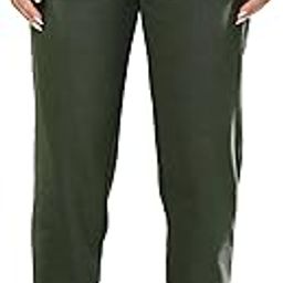 Women’s Casual Joggers – Solid Color, Drawstring Waist, Mid-Rise, Flat Front, Cotton Blend, Machine Washable-30