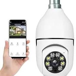 Monrix 3MP Smart IP Wi-fi CCTV Camera Pan-Tilt 360° Indoor 1080P (Bulb Camera)(Wi-fi Smart Bulb Camera)-2