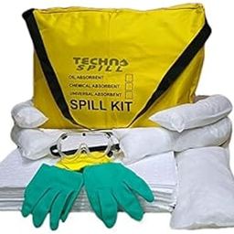 TECHNOSPILL Oil Spill Control Kits (Absorb Fuels & Diesel, Hydraulics Oil, Engine oil, Gasoline, Diesel,Kerosene & more) (15L)-image-49