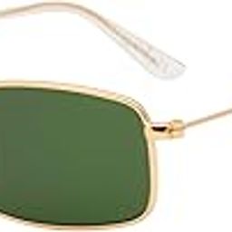 Men's Women's Glass UV Protection Metal Rectangular Sunglasses-picture-47