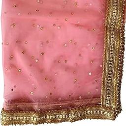 Women's Embroidered Net Dupatta (sarah dress-0705-09_Rose Pink_Free Size)-image-45