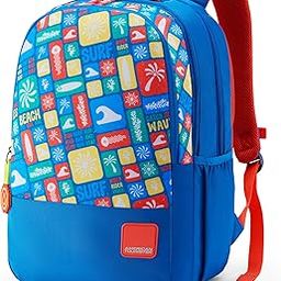 Pazzo 4.0 Xl01 Blu Surf, Extra Large School Backpack, Age 8-12 Years, 3 Compartments, 2 Extra Silicon Pullers For Personalisation-Atplayunique 31 Ltrs Capacity-Unisex,Multicolor-image-78