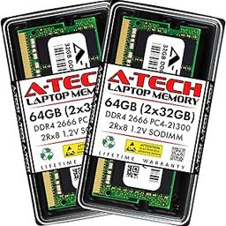 A-Tech 64GB Kit (2x32GB) RAM for ASUS ROG Strix G G531, G531GD, G531GT, G731, G731GT Gaming Laptop | DDR4 2666MHz PC4-21300 SODIMM 2Rx8 1.2V 260-Pin Non-ECC SO-DIMM Memory Upgrade-image-90