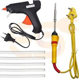 Electronic Spices 25 Watt soldering iron 40 Watt Hot Melt Glue Gun with On/Off Switch + 5 Glue sticks-image-101