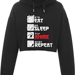 Anime Crop Hoodie Women Girl Casual Stylish Latest Black Lavender Pink Under 399 499-image-45