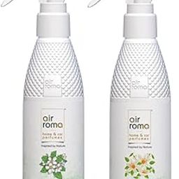 AIR-ROMA Combo of 2 (200ml each) Air Freshener Spray - Jasmine Flower & Mogra Magic | Fragrance for Home, Office, Hotel Room | Floral Mild Smell-image-46