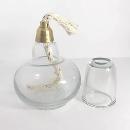 FZN Glass Spirit Lamp Set of 1 For Laboratory use in School - College or Common General Purpose use as Fire Source with Wicks |Laboratory | Lab |Experiment | Practical |-image-65