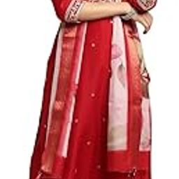 Women's Chinon Kurta & Pant with Dupatta Set-18