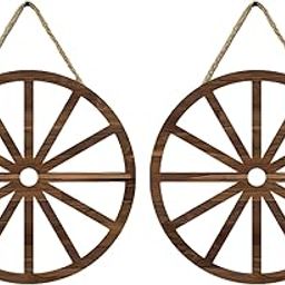 CLUB BOLLYWOOD® 2 Pieces Wooden Wagon Wheel Creative Crafts Hanging for Shop Holidays | Home & Garden | Home D?©cor | Figurines | 2 Wooden Wagon Wheel-picture-23