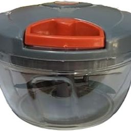 Plastic Manual Hand Pull Chopper 650ml – Vegetable & Fruit Cutter with 3 Stainless Steel Blades, Multipurpose Food Processor for Kitchen Use (Grey)-image-31