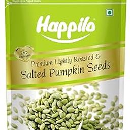 Happilo Premium Lightly Salted & Roasted Pumpkin Seeds 200g | AAA Grade Pumpkin Seeds for eating | Booster and Fiber Rich-image-1