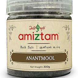 Amiztam Ayurvedic Bath Salt with Anantmool, Epsom Salt & Sendha Namak | 100% Natural & No Preservatives | Traditional Lavana Snana Ritual Blend (300g)-image-30